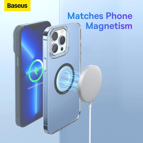 BASEUS blaszki uniwersalne kompatybilne z MagSafe PCCH000001 2 sztuki czarne