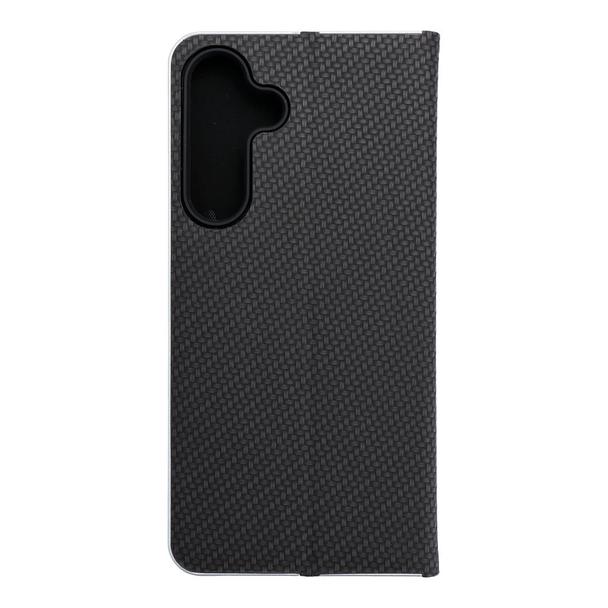 Etui z klapką na Samsung S25 FE Luna Book Carbon czarne