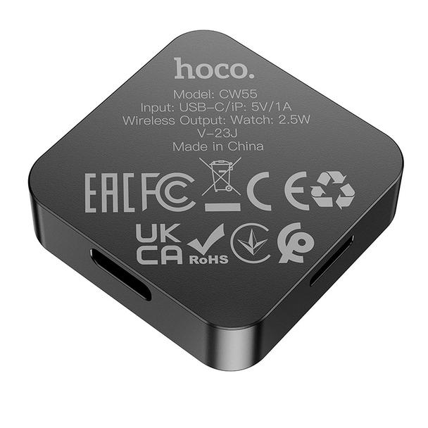 Ładowarka indukcyjna Hoco 2,5W kompatybilna z Apple Watch CW55 czarna