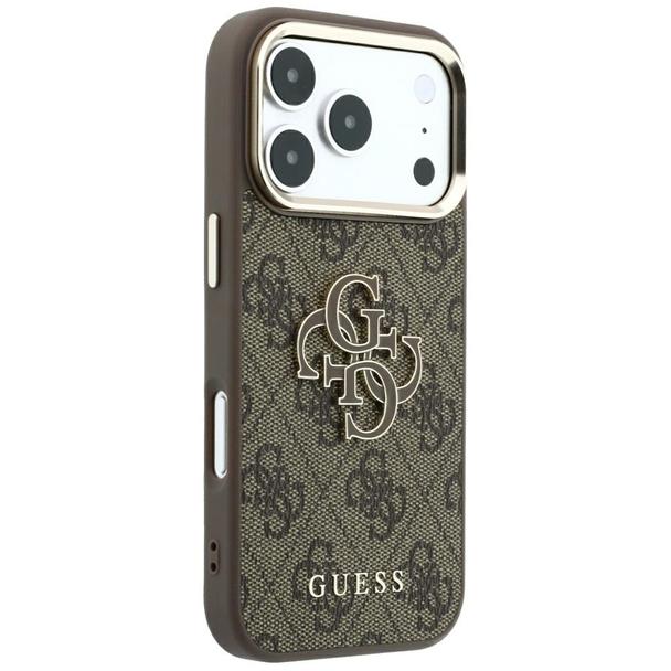 GUESS futerał do IPHONE 18 Pro Max/17 Pro Max (Big Resin Logo 4G) brązowy