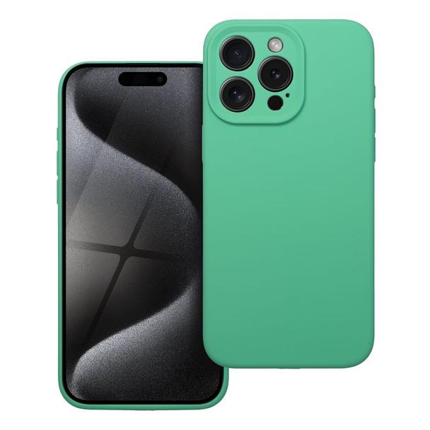 Futerał do iPhone 15 PRO MAX Silicone 2mm miętowy