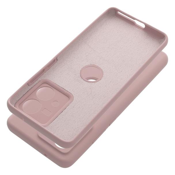 Futerał do Motorola EDGE 40 NEO Silicone 2mm pudrowy róż