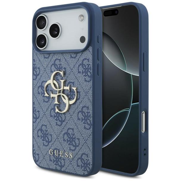 GUESS futerał do IPHONE 18 Pro Max/17 Pro Max (4G Big Logo) niebieski