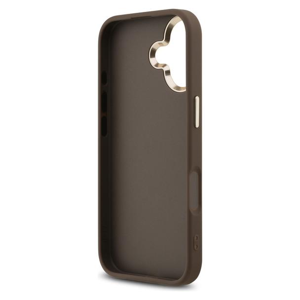 GUESS futerał do IPHONE 17 GUHCP17S4GMGCBR (PU W/ Big 4G Classic Logo) złoto brązowy