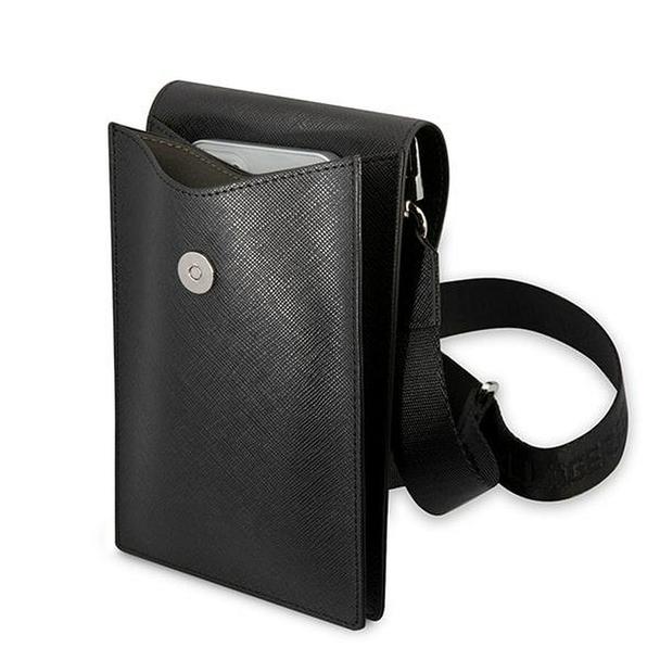 KARL LAGERFELD torebka uniwersalna na telefon KLWBSARSGK (Embossed RSG) czarny