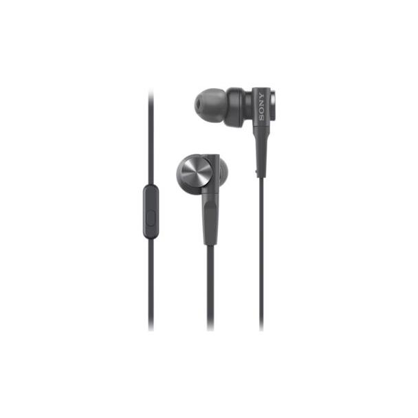 Słuchawki przewodowe douszne Jack 3,5 mm Sony MDR-XB55APB czarne