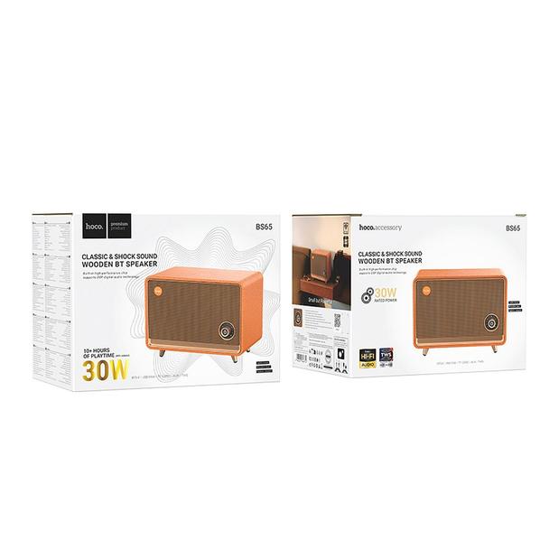 Głośnik bluetooth retro 30W 10h Hoco BS65 pomarańczowy
