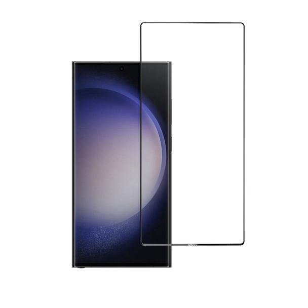 Szkło hartowane 5D do Samsung S23 ULTRA (full glue / case friendly) Blue Star czarne