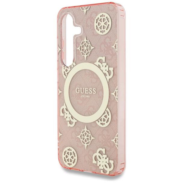 GUESS futerał do SAMSUNG S25 GUHMS25SH4PYEEP (Magnetic IML Peony on 4G Background) różowy