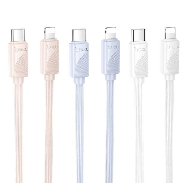 Kabel USB C do Lightning Hoco PD 27W 1 m X114 biały