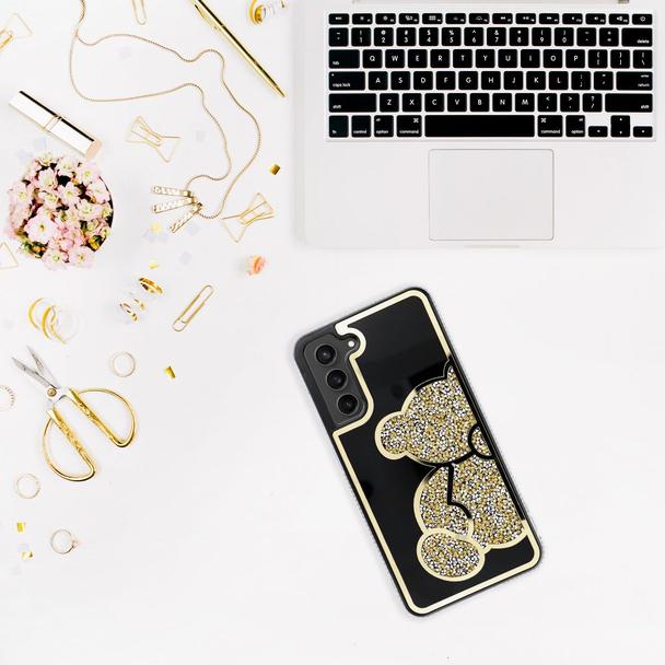 Etui na Samsung S25 FE / S26 FE Teddy Bear złote