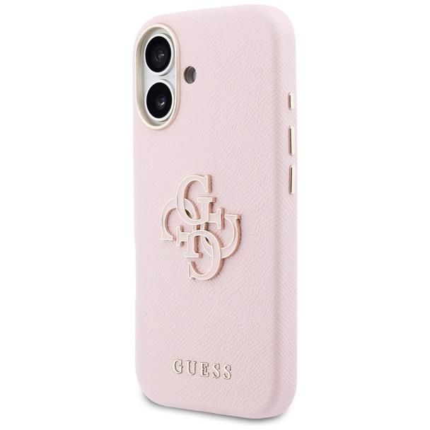 GUESS futerał do IPHONE 17 GUHCP17S5PS4RGGP (PU FW Resin Logo) różowy