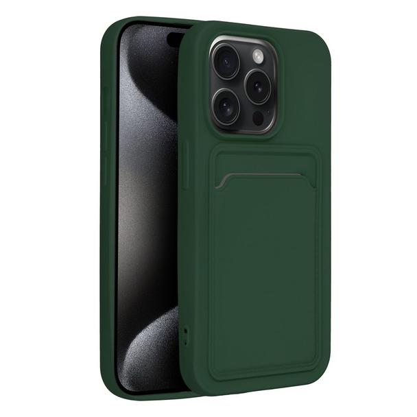 Futerał do iPhone 15 PRO Card Case zielony