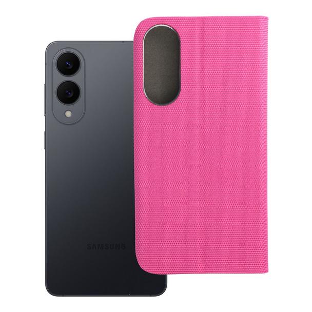 Etui z klapką na Samsung S25 EDGE Sensitive Book różowe