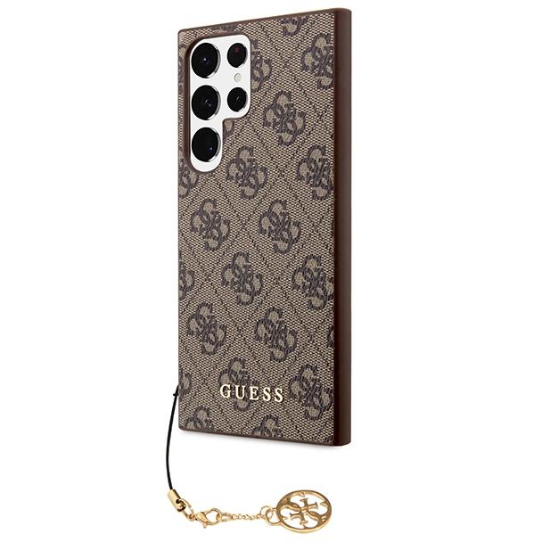 GUESS futerał do SAMSUNG S24 Ultra GUHCS24LGF4GBR (4G Charm) brązowy