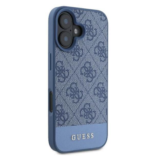 GUESS futerał do IPHONE 16 GUHCP16SG4GLBL (4G PU Bottom Stripe) niebieski