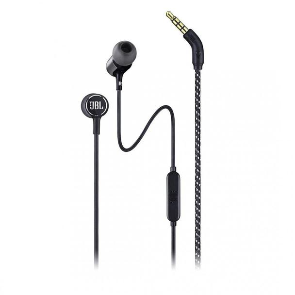 Słuchawki przewodowe douszne Jack 3,5 mm z mikrofonem JBL T50HI 360 czarne