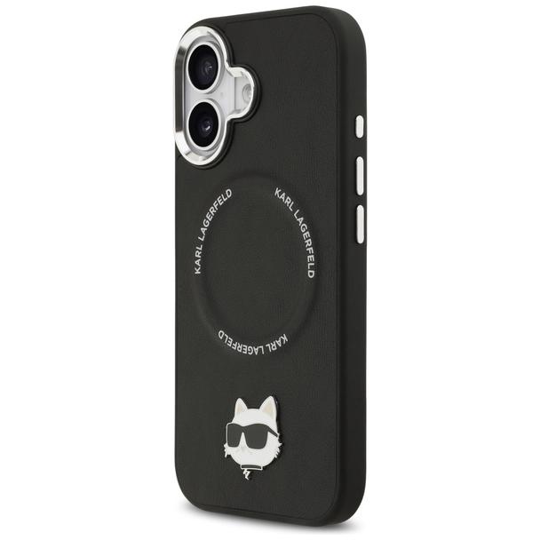KARL LAGERFELD futerał do IPHONE 17 kompatybilny z MagSafe KLHMP17SPSMLRCHK (PU Choupette Pin) czarny