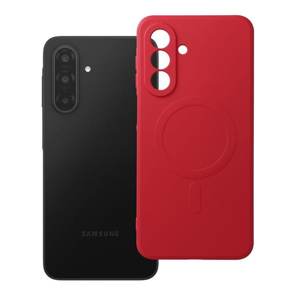 Futerał do Samsung A17 Silicone Mag Cover zgodny z MagSafe czerwony
