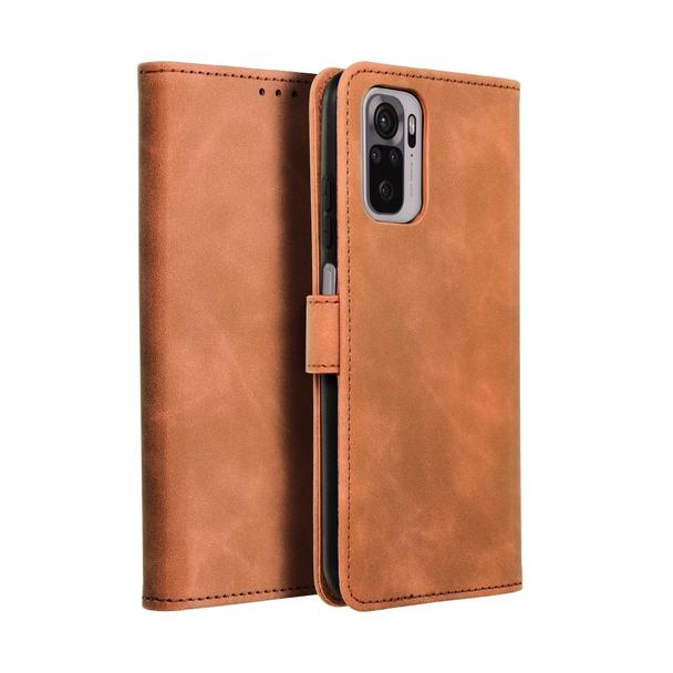 Etui z klapką na Xiaomi Redmi NOTE 10 / 10S Tender Book brązowe