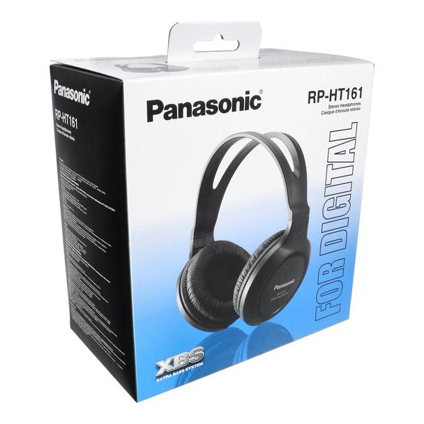 Słuchawki przewodowe nauszne Jack 3,5 mm Panasonic RP-HT161 czarne