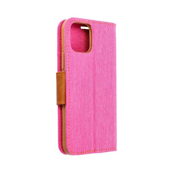 Etui z klapką na Samsung A71 Canvas Book różowe