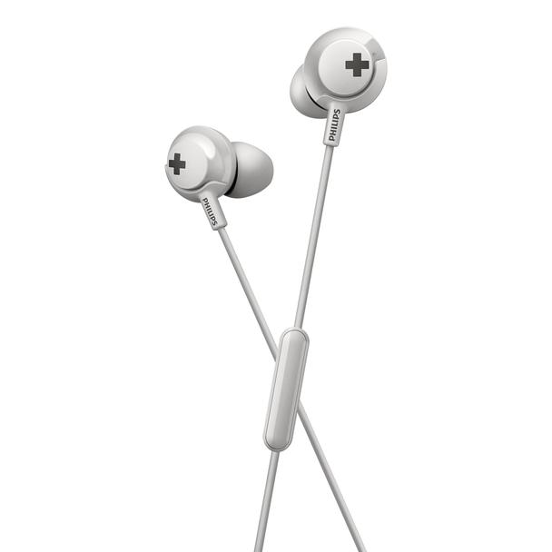Słuchawki przewodowe dokanałowe jack 3,5mm PHILIPS SHE4305WT białe