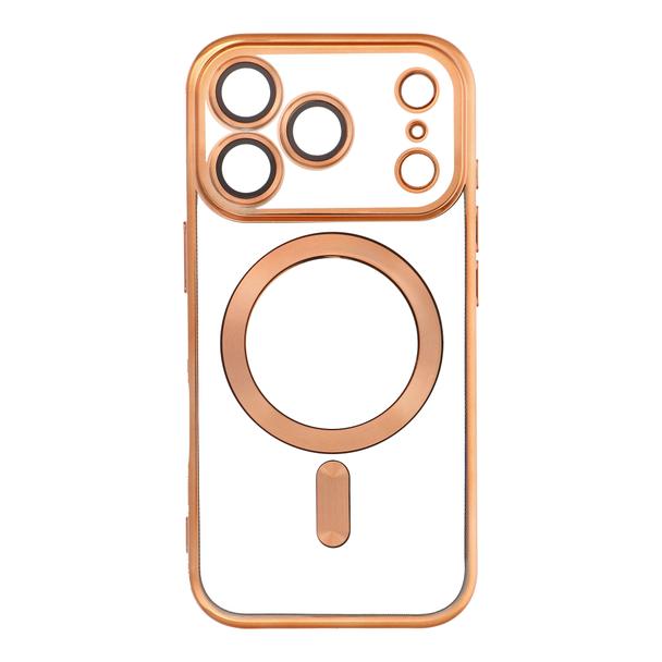 Futerał ELECTRO MAG COVER kompatybilny z MagSafe do IPHONE 17 Pro (full ring) złoty