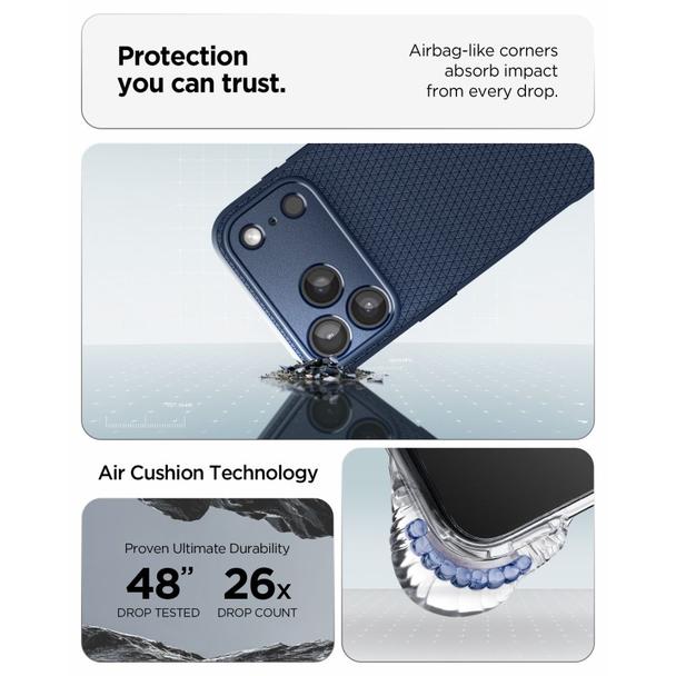 SPIGEN futerał LIQUID AIR do IPHONE 18 Pro / 17 Pro navy blue