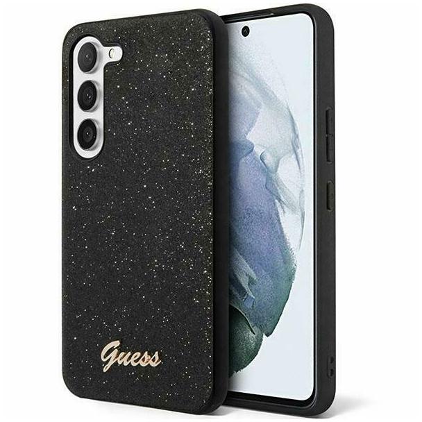 GUESS futerał do SAMSUNG S24 Plus GUHCS24MHGGSHK (Glitter Script) czarny
