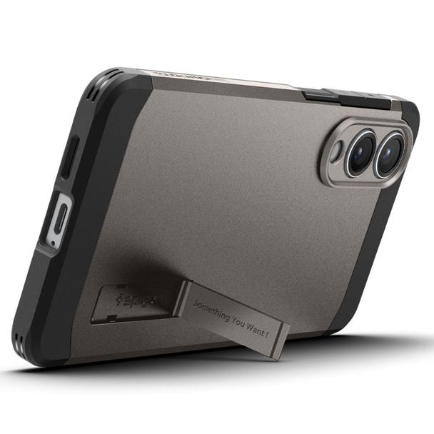 SPIGEN futerał TOUGH ARMOR kompatybilny z MagSafe do SAMSUNG S25 Edge gunmetal