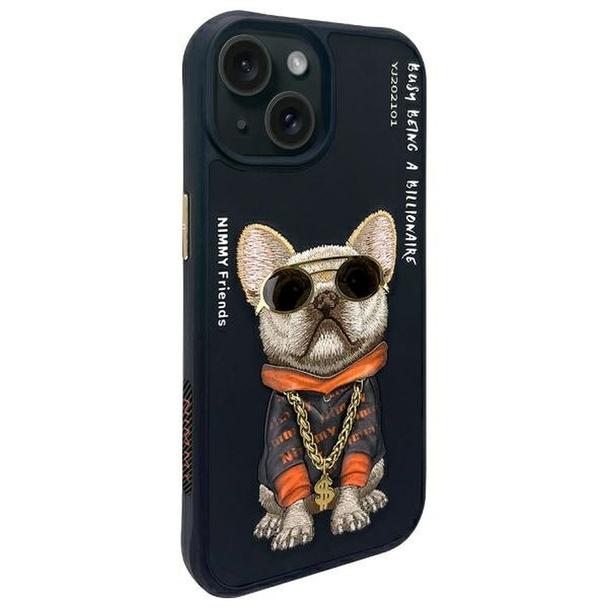 NIMMY futerał GLASSES COOL DOG do IPHONE 15 czarny