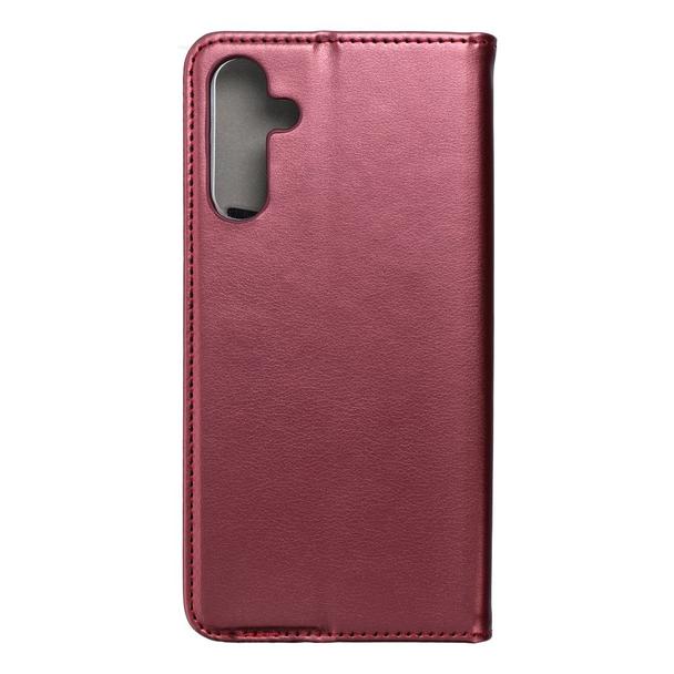 Etui z klapką na Samsung A15 5G Smart Magneto burgundowe