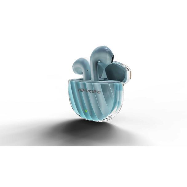 HIFUTURE słuchawki bezprzewodowe bluetooth TWS ENC IPX5 FLYBUDS3 Elegant niebieskie