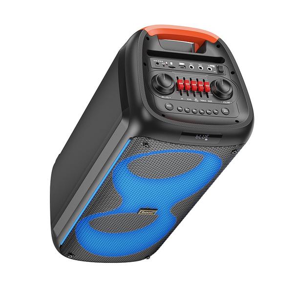 EOL HOCO głośnik bluetooth + 2 x bezprzewodowe mikrofony HA7 czarny