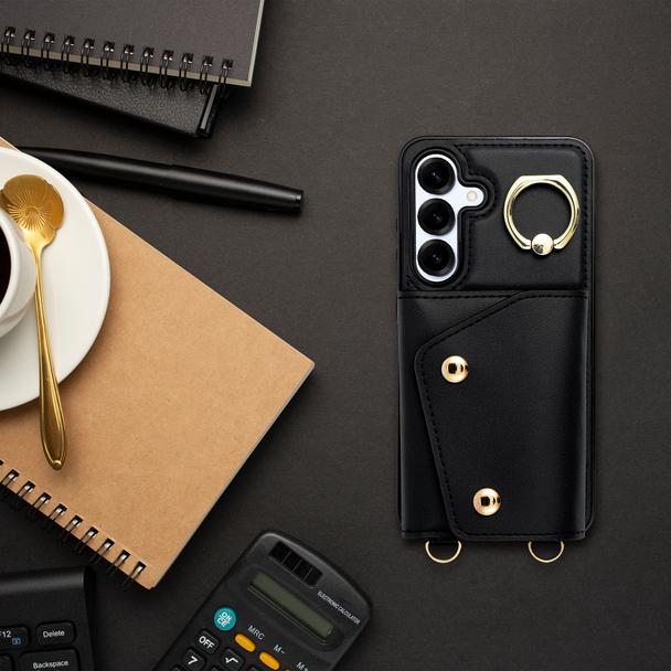 Futerał do Samsung A15 5G Wonder  z portfelem czarny