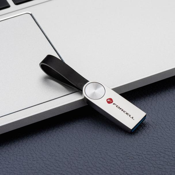 Pendrive 64GB USB 3.2 Gen 1 (USB A) Forcell F-Data Metal srebrny