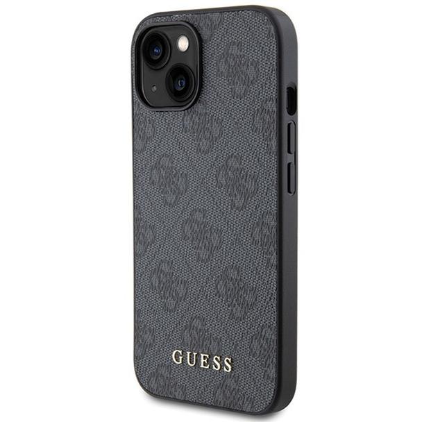 GUESS futerał do IPHONE 15 GUHCP15SG4GFGR (4G Metal Logo) szary