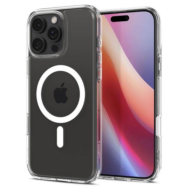 SPIGEN futerał ULTRA HYBRID "T" MAG kompatybilny z MagSafe do IPHONE 16 Pro white