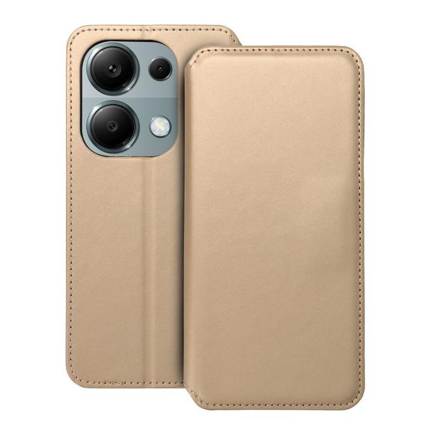 Etui z klapką na Xiaomi Redmi NOTE 13 PRO 4G Dual Pocket Book złote