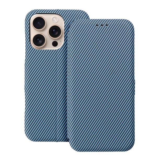 Etui z klapką na iPhone 14 PRO MAX Folio Side Magnet niebieskie