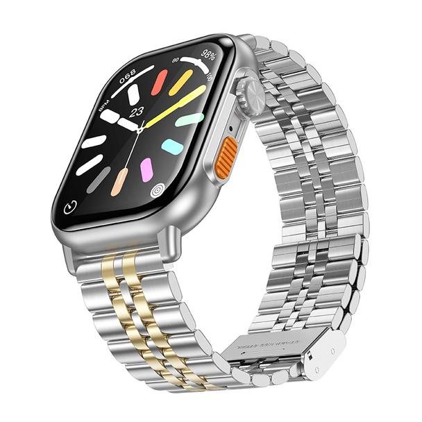Smartwatch Hoco 2,02" TFT z fukcją rozmowy DYD02 złoto srebrny