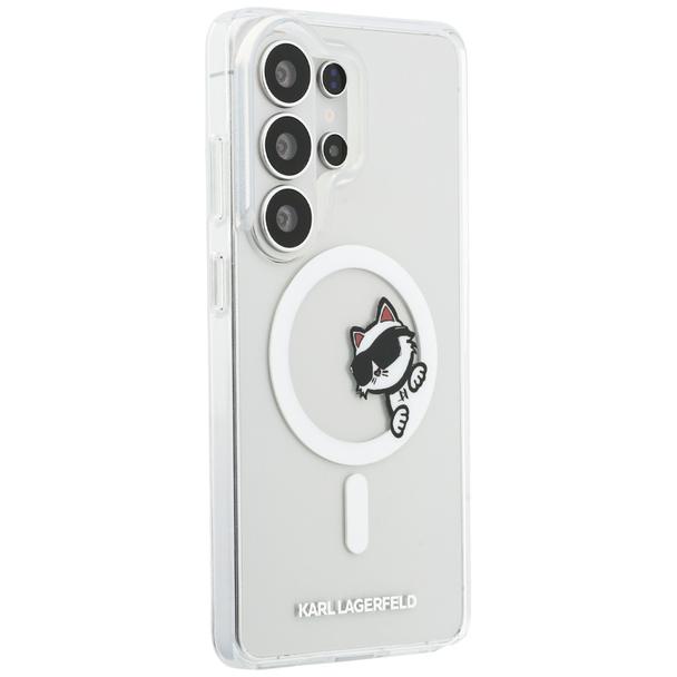KARL LAGERFELD futerał do SAMSUNG S26 Ultra KLHMS26L6HCPSCT (Magnetic IML Peekaboo Choupette) transparentny