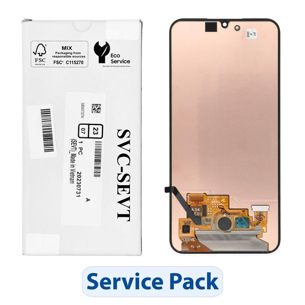 ServicePack Wyświetlacz LCD do SAMSUNG A34 5G A346B GH82-31235A Bez ramki