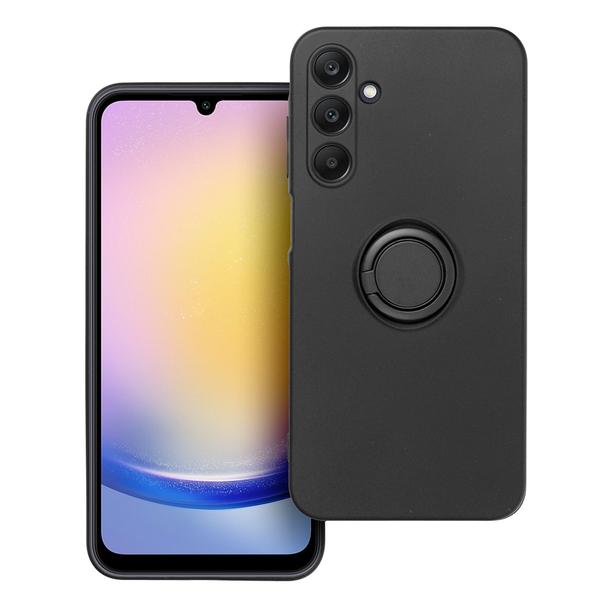 Futerał do Samsung A25 5G Silicone Ring czarny