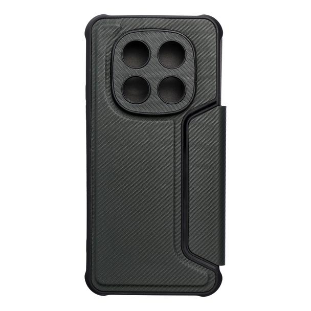 Etui z klapką na Xiaomi Redmi NOTE 14 PRO 4G Razor Book ciemnozielone