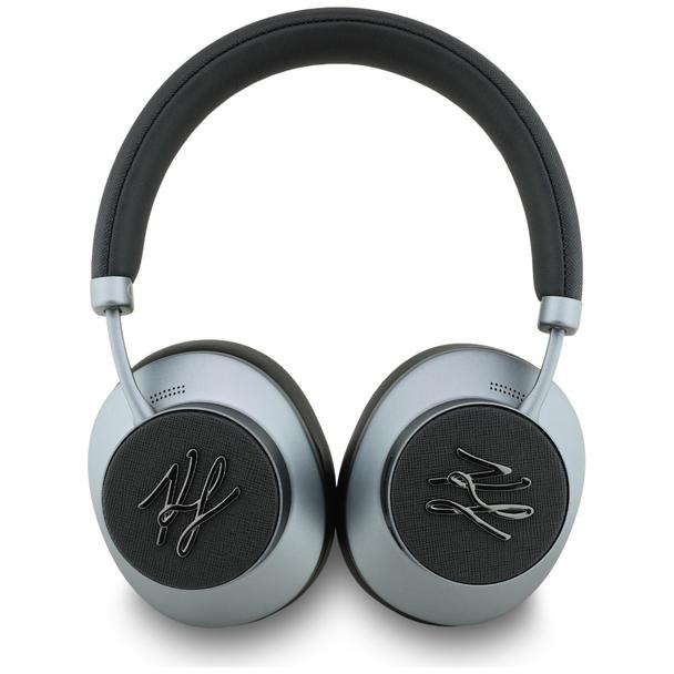 Słuchawki bezprzewodowe nauszne ANC KARL LAGERFELD Grained Initials KF003083 czarne