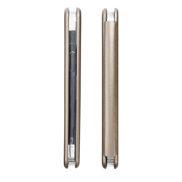 Etui z klapką na Samsung S23 FE Elegance Book złote