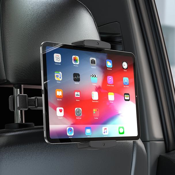 Uchwyt na telefon / tablet do samochodu uniweralny Hoco na zagłówek (4,7" - 12,9") CA121 czarny