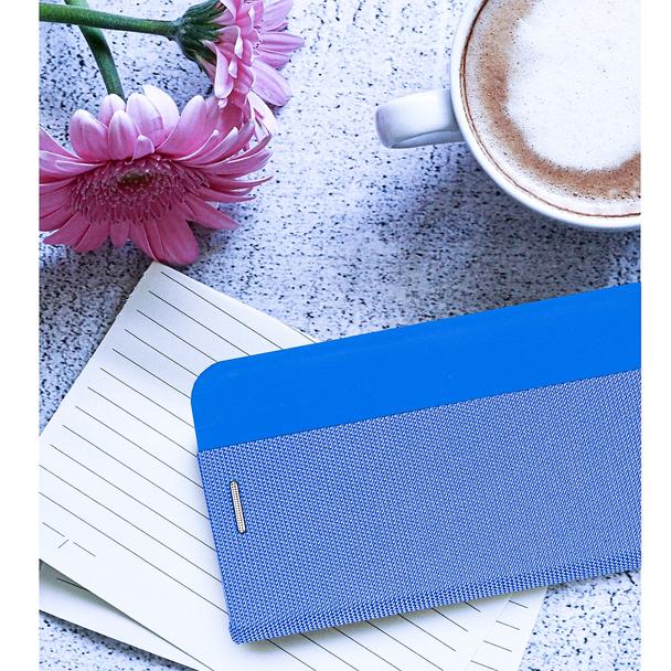Etui z klapką na Xiaomi Redmi NOTE 15 5G Sensitive Book niebieskie